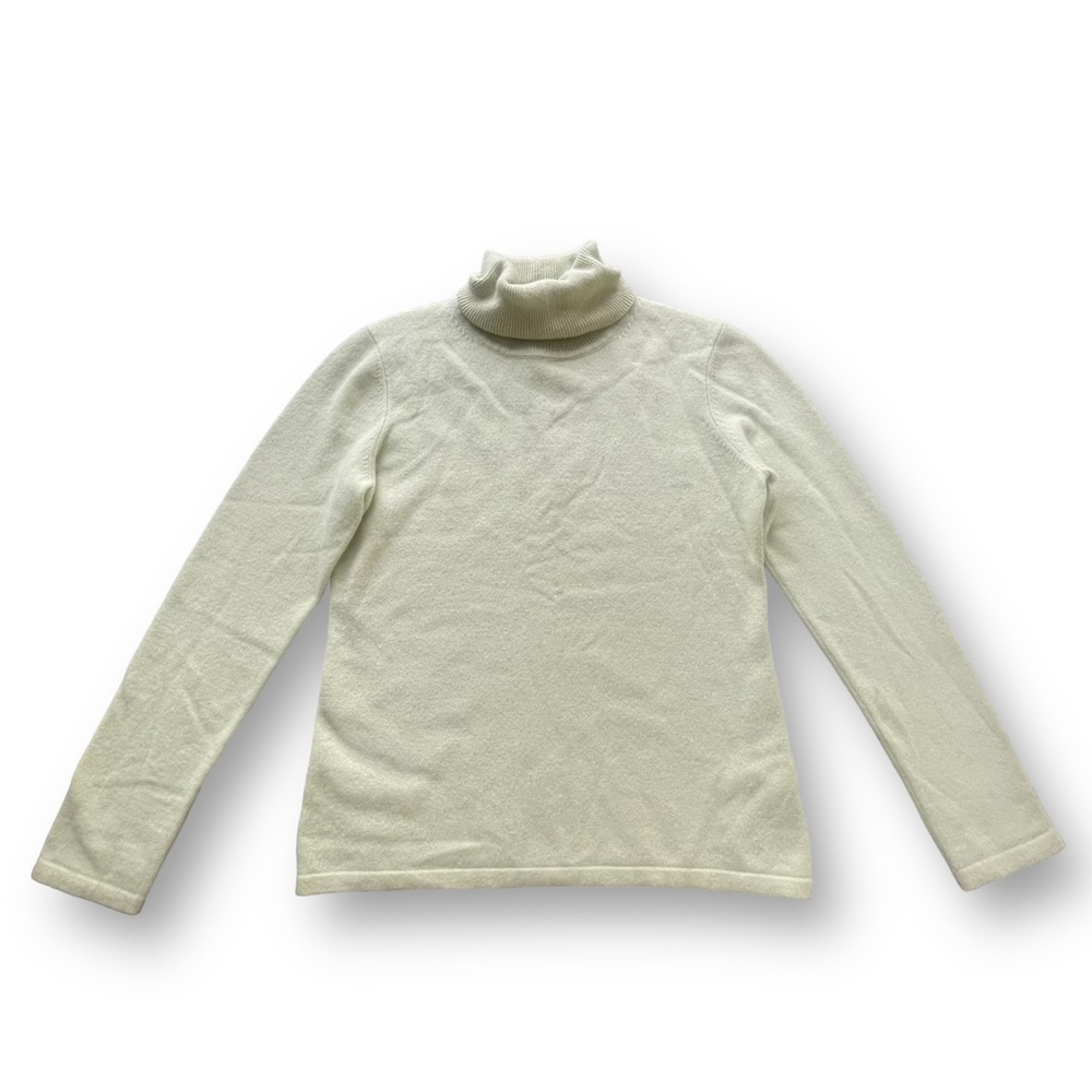 Pendleton Pastel Green Cashmere Turtleneck Sweater Women's Size Petite